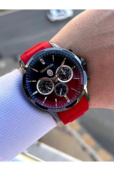 Quantum Galatasaray Licensed Silicone Cord 2 Years Warranty Fan Wrist Watch Gs.1905.688