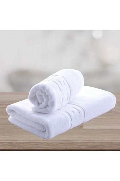 NufJoy Set of 2 Towels 100% Cotton, 500 g/m², 1 Bath Towel 70x140 cm and 1 Hand Towel 50x90 cm