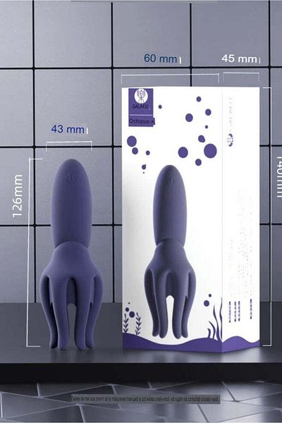 WildFashion Masturbator smart cu vibratii Octopus-X pentru barbati, cu Bluetooth, rezistent la apa, TOY378-2111