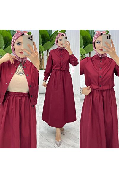 FIRSTESLEM Women's Summer Two-Piece Set with Drawstring Sleeves, Snap Closure...