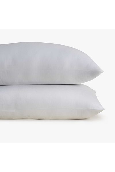 Ecocotton Σετ 2 Μαξιλαροθήκες Απλές 100% Οργανικό Βαμβάκι Σατέν Λευκό 50x70 cm