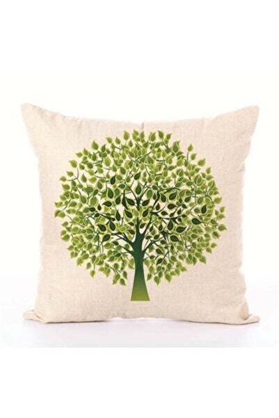 HALAMODO Tree Printed Pillowcase Combination Pink/Green 45x45cm