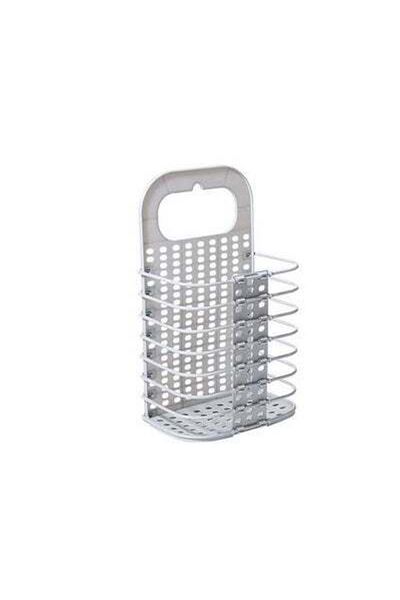 HALAMODO Foldable Laundry Basket Grey 28x17x46cm