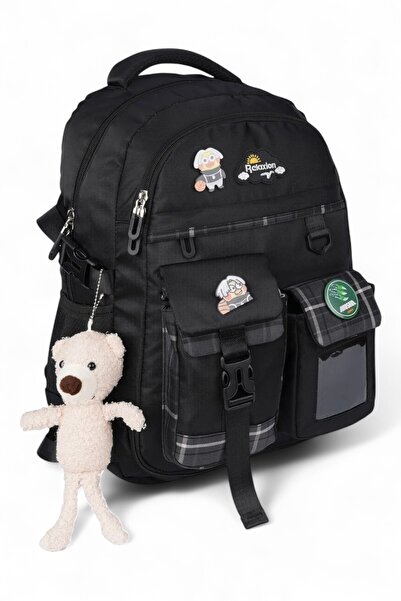 Relaxion Rlx-1453-1454 Erkek Çocuk İlk Okul Çantası Sırt Çantası SİYAH