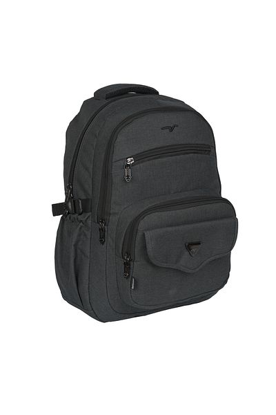 Relaxion Rucsac de școală cu mai multe compartimente, negru 2056