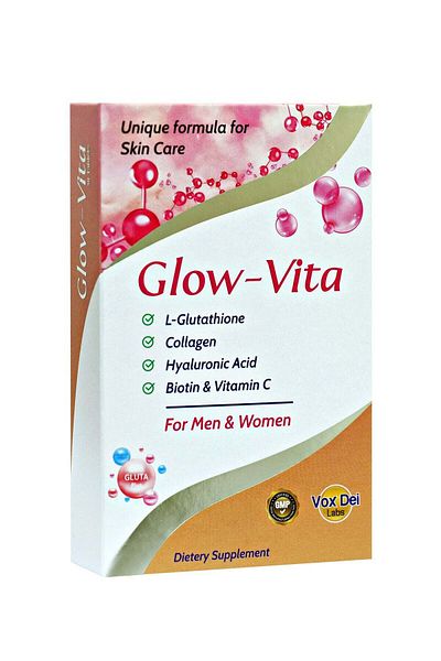 Vox Dei Labs Glow Vita Skin Care Tablets – Unique Formula with L-Glutathione, Collagen, Hyaluronic Acid, Biotin