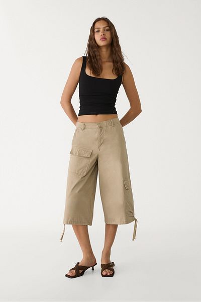 Stradivarius Tank top with a square-cut neckline