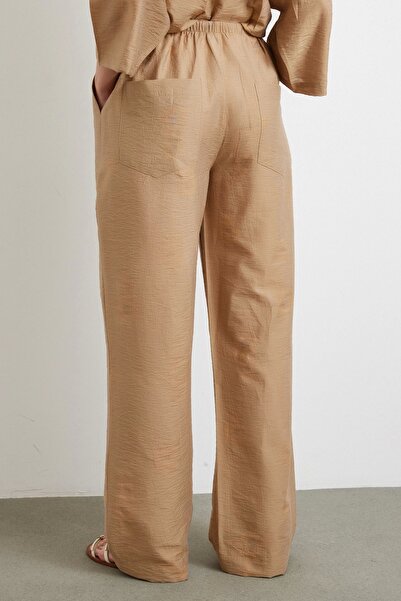 Never more Casual Trousers with Back Pocket Brown