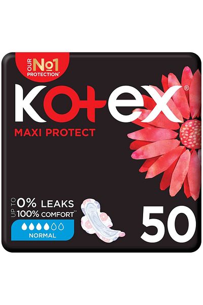 Kotex Maxi Protect Thick Normal Size Sanitary Pads with Wings 50pcs