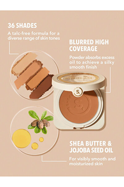 SHEGLAM Skin-Focus High Coverage Powder Foundation-Linen