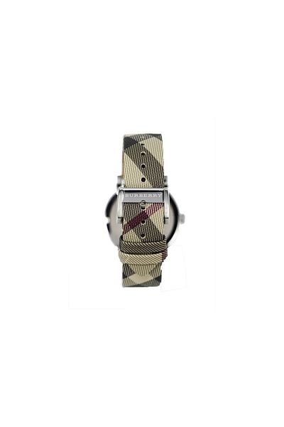 BURBERRY Women’s Analogue Quartz Movement Watch with Stainless Steel Case and Textile Bracelet