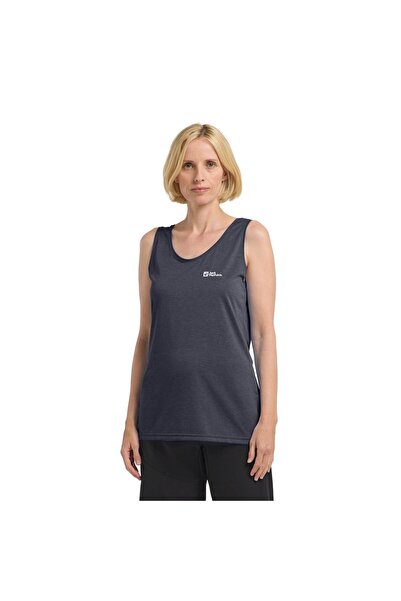 Jack Wolfskin Crosstrail Tank Kadın Mavi Tişört KADIN T-SHIRT 1810081