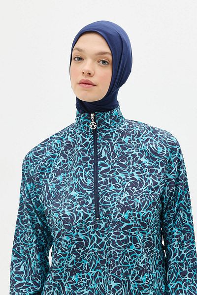 C&City Parachute Fabric 3-Pece Hijab μαγιό 6039 Navy Blue