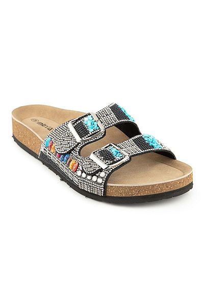 Muya Paa Anatomical Sole Women's Slippers Black