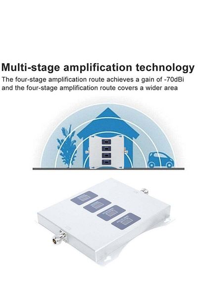 fulina Cell phone signal amplifier,4 bands,2700MHz,LCD display,100-240V,50/60Hz,suitable for home office
