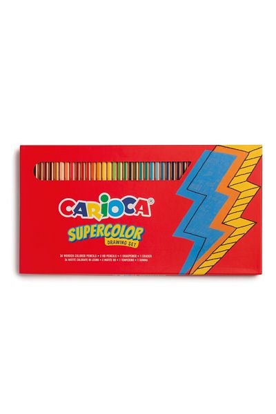 CARIOCA Supercolor Drawing Set, 40 Pieces
