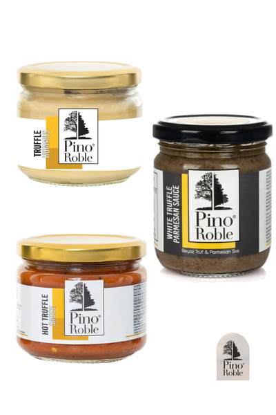 PinoRoble Trüf Tanışma Seti - Truffle Humus Hot Truffle Sos White Truffle Par...