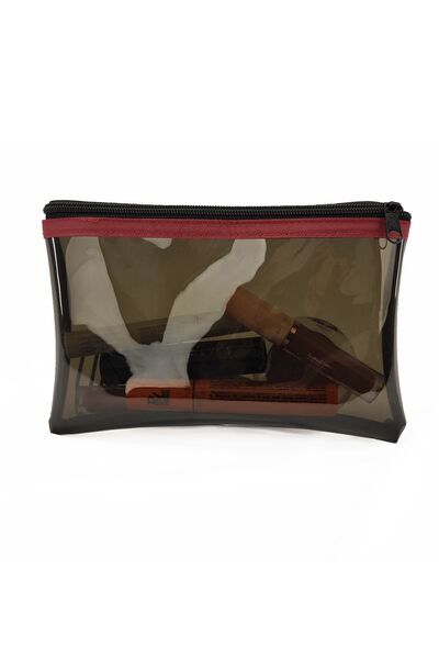 umbellatum Transparent Printed Women's Beach Bag - 40 Micron Thick PVC