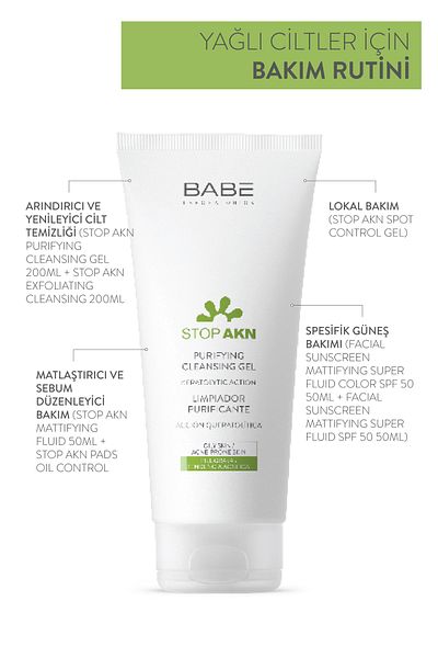 Babe Laboratorios Stop Acne Purifying Cleansing Gel 200 ml