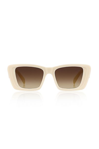 Kinary Shiny Cream Sunglasses - 1058