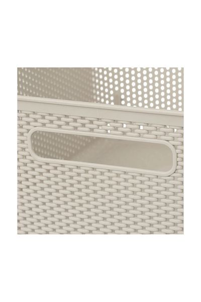 5FIVE Crochet storage box Cream, 11 liters, 34 x 28 x h14 cm