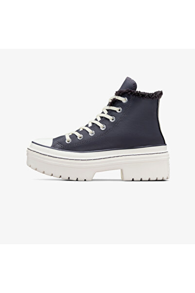 Converse Chuck Taylor All Star Lugged Lift Unisex Lacivert Deri Platform Bot