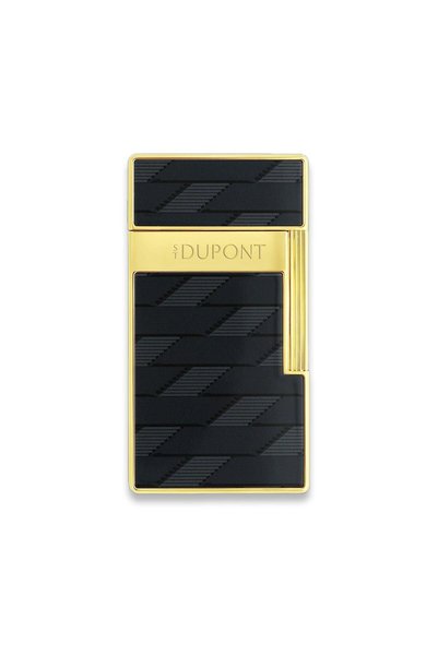 S.T. Dupont Biggy Monogam Puro Çakmak Siyah Krom 25079