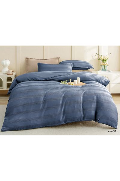 Casa New Concept Summer Bed Linen, 4 Pieces, Fitted Sheet, Microfiber Material