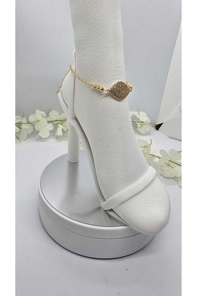 michelle takı zerafetin yeni adresi Vip Zircon Stone Anklet