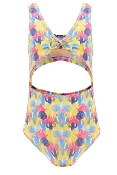 Bravie Girl's Flower Patterned Children's Mayokini 5352