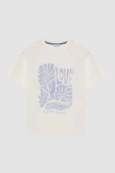 Quzu Tricou cu Detaliu Print