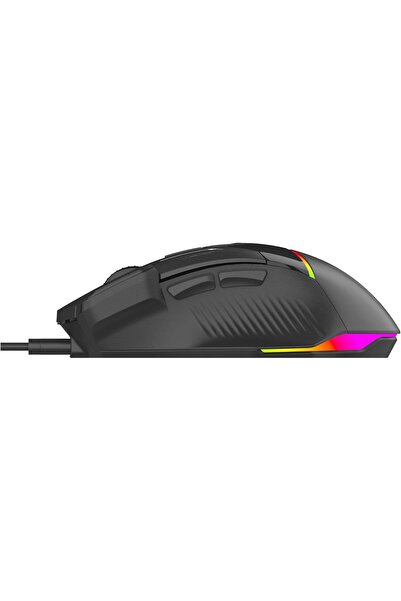 porodo Gaming 8D RGB Wired Mouse DPI 7200 - Black