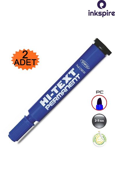 inkspire Cut Tip Permanent Marker Pen 2Pcs Hi-Text Flat Tip Acetate Marker Marking Parcel Drawing Sack