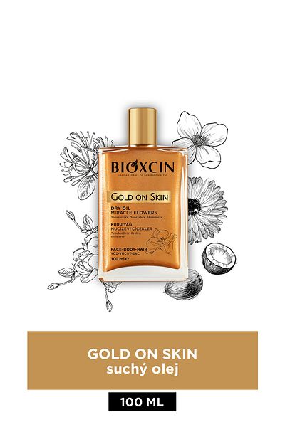 Bioxcin Gold On Skin Gold Glitter suchý olej 100-