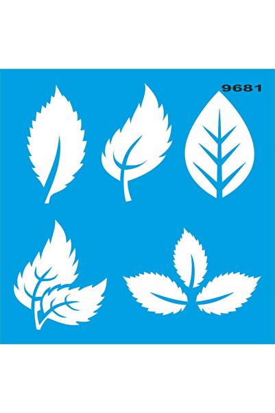 StencilSepeti Leaf Patterns - Stencil Painting Template