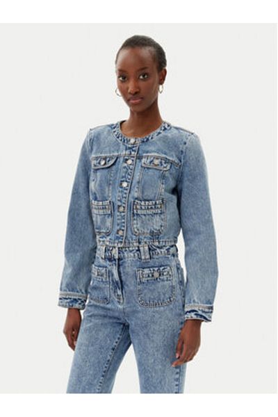 Morgan Jachetă denim pentru femei 251-VCHARME albastră