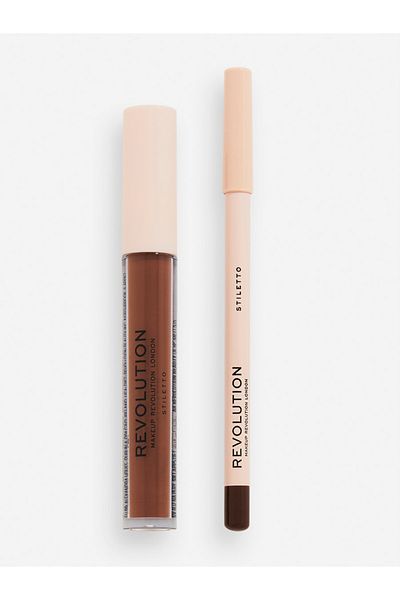 Revolution Lip Contour Kit Stiletto - Lip Liner and Liquid Lipstick