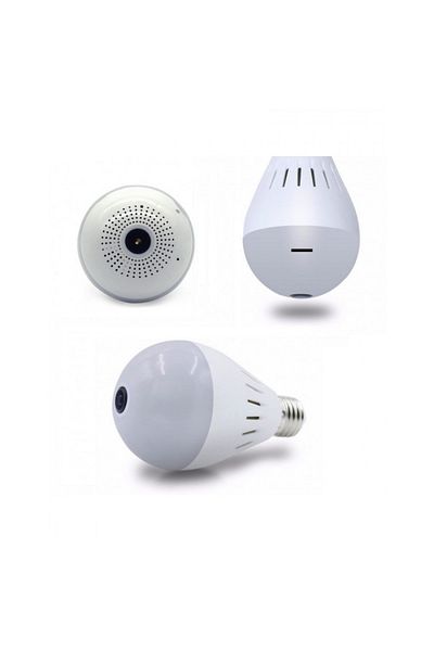 FOXMAG24 360 degree bulb type spy camera HD IP Wireless, 360 degree angle, Live tracking