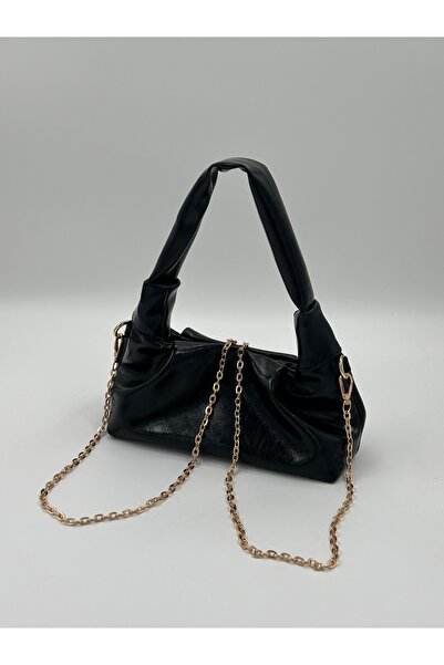 Elanore Zincir Detaylı Düğümlü Kadın El ve Omuz Çantası