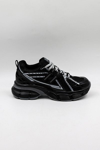 KRISTE BELL Shiny Patterned Sneaker Women's Sports Shoes Kb0038 Black