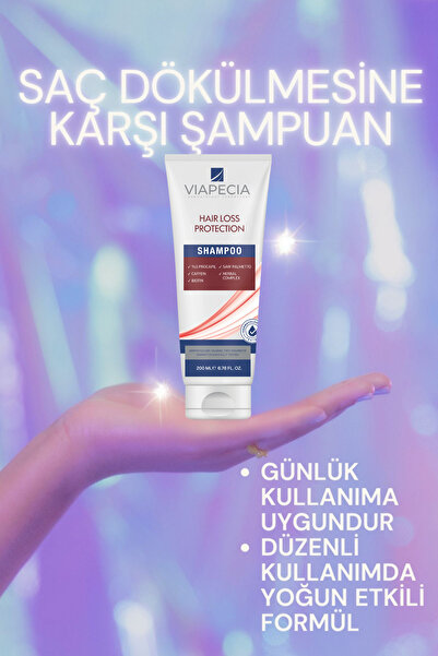 Viapecia Procapil Kafein Biotin İçerikli Saç Dökülmesine Karşı Şampuan 200 ml