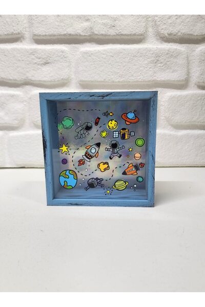 happy mountains Uzay Konseptli Çocuklar Için Hediyelik Kumbara