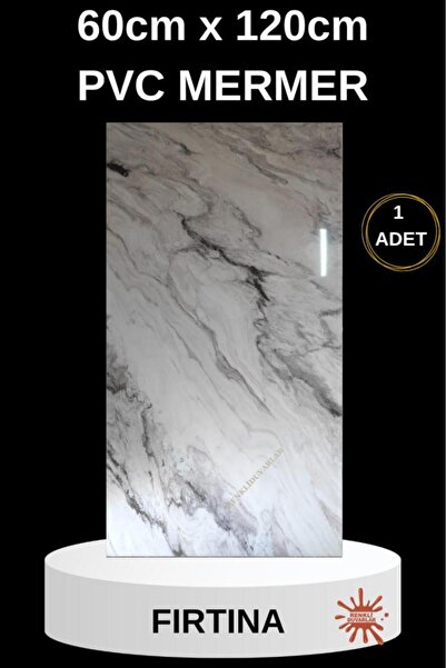 Renkli Duvarlar Alternatif Kaplama UV PVC Fırtına Mermer Desenli 1 Adet 60x120cm Ev Ofis Otel Duvar Kaplama Paneli
