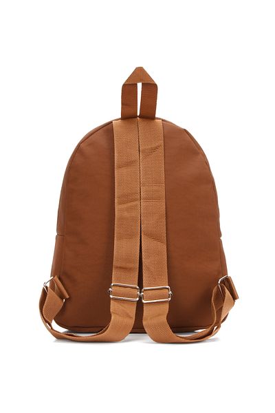 Av A Dos Crinkle Αδιάβροχο ύφασμα Unisex Black School Backpack Δημοτικό - Ortakul - Λύκειο
