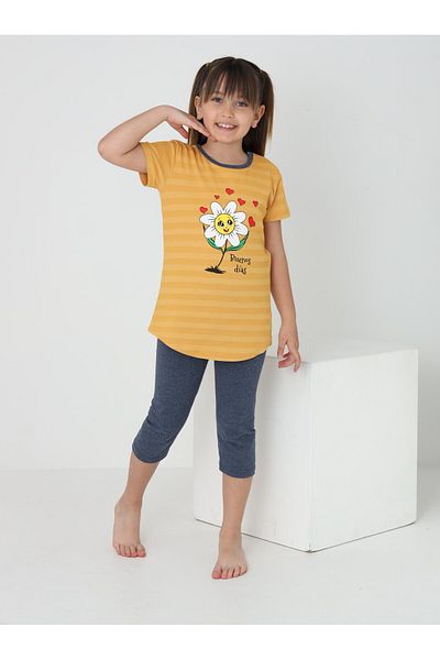 ERTA GOLD Girl's Summer Capri Suit