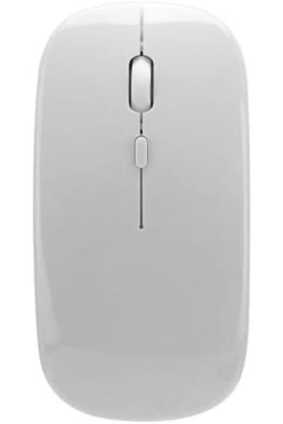 Glassology Dual-Mode Wireless Mouse Bluetooth 5.0 & USB 2.4G, Silent Noiseless Slim Design for Lapto