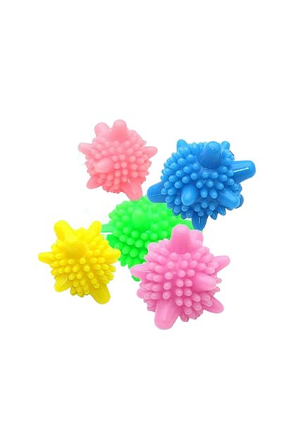 OEM Set of 5 tumble dryer balls, 4.5 cm, multicolor