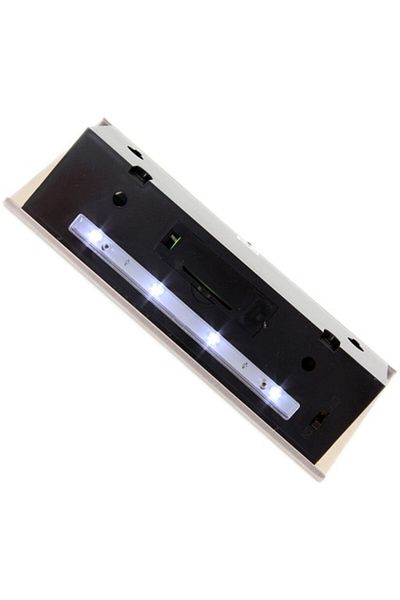 OEM House address number, LED lighting, stainless steel, 169 x 131 mm, silver