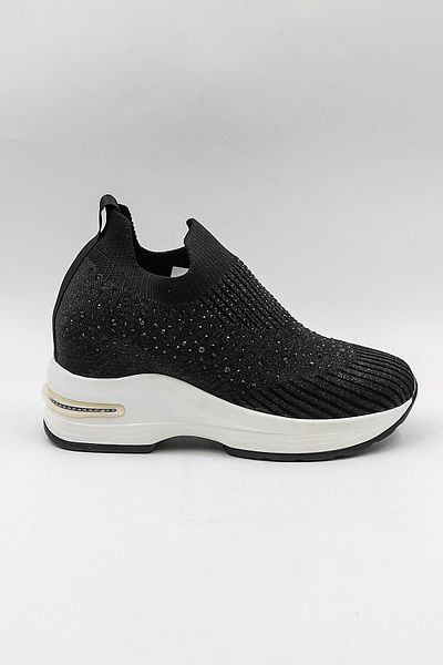 KRISTE BELL Stone Detailed Sneaker Women's Sports Shoes Kb008 Black