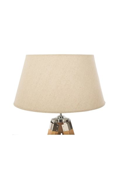 Atmosphera Créateur D'intérieur Lampă de podea Runo, lemn și material textil, crem, 65 x 59 x 145 cm